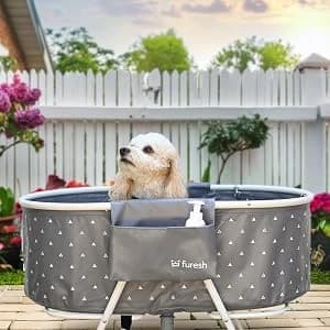 Foldable and Portable Dog Bathtub for Small & Medium Dogs — Little Dipper Elevated and Foldable Bathtub for Pet