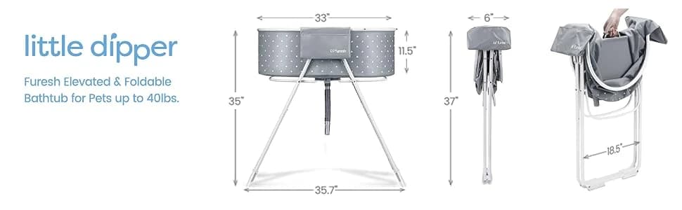 Foldable and Portable Dog Bathtub for Small & Medium Dogs — collection imagery