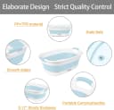 Collapsible Dog Bath Tub — Portable Puppy Bathtub with Drain Plug
