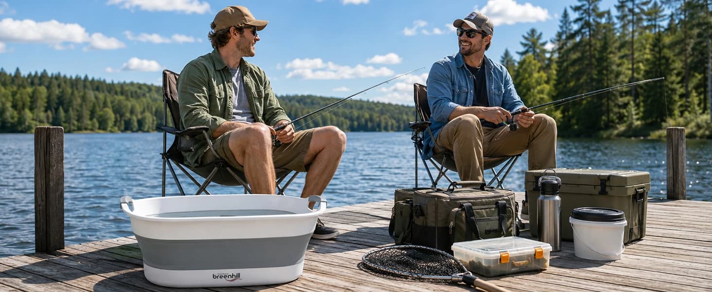 Collapsible Dog Bath Tub — Portable Puppy Bathtub with Drain Plug — product details