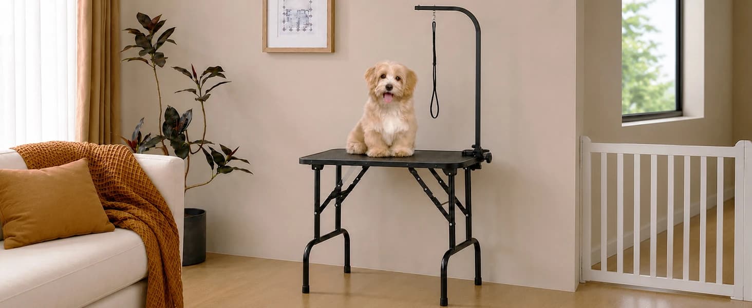 32 Inch Sturdy Dog Grooming Table for Home — product details