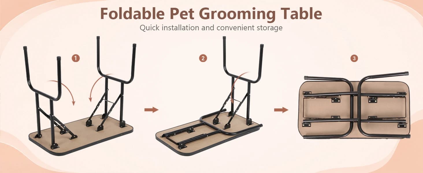 32 Inch Sturdy Dog Grooming Table for Home — product details