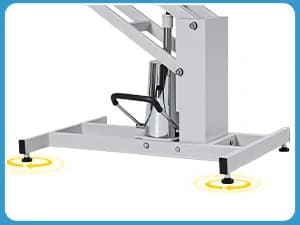 43.3 in Hydraulic Pet Grooming Table — Professional Hydraulic Grooming Table w/Max 350 LBS Loading Capacity — Stable non-slip table legs