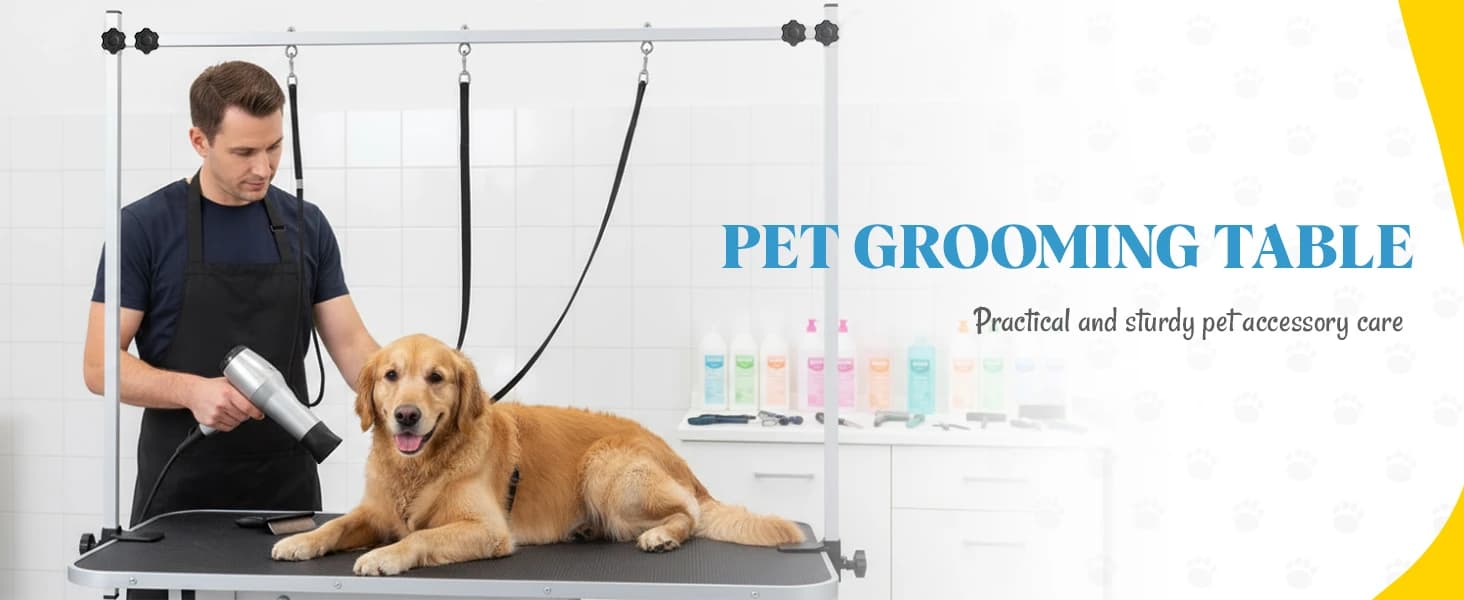43.3 in Hydraulic Pet Grooming Table — Professional Hydraulic Grooming Table w/Max 350 LBS Loading Capacity — collection imagery