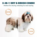 2-in-1 Dog Hair Dryer with Brush for Small Dogs and Cats