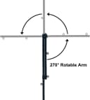 Pet Grooming arm with clamp for Large and Small Dogs - 35 inch Height Adjustable and Free Two No Sit Haunch Holder