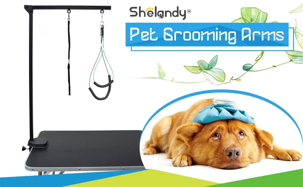 Pet Grooming arm with clamp for Large and Small Dogs - 35 inch Height Adjustable and Free Two No Sit Haunch Holder — product details