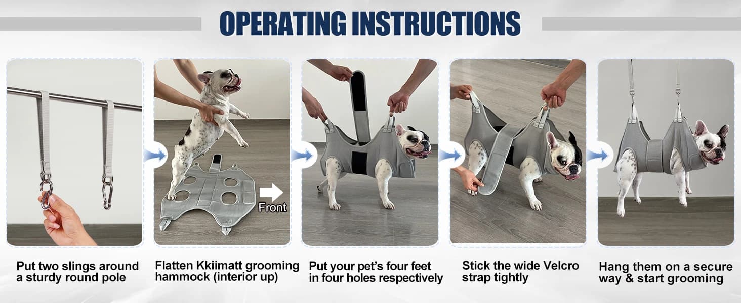 Dog Grooming Hammock Harness — product details