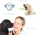 2 Pcs 3-Sided Pet Toothbrush Dog and Cat Mouth Dental Teeth Care