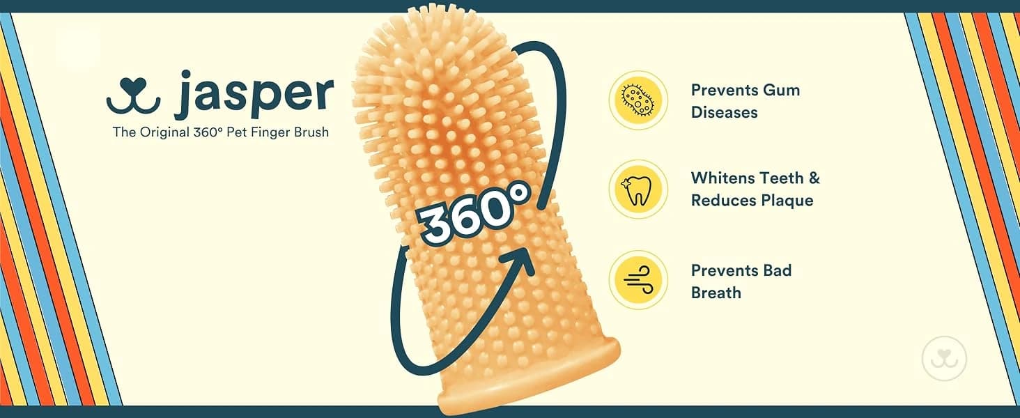 Dog Toothbrush — 360° Finger Toothbrush for Dogs and Cats — product details