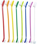Dog Toothbrush Set of 8 – Dual Headed Dental Hygiene Brushes for Small to Large Dogs