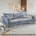 Clear Thicker Plastic Couch Cover for Pets