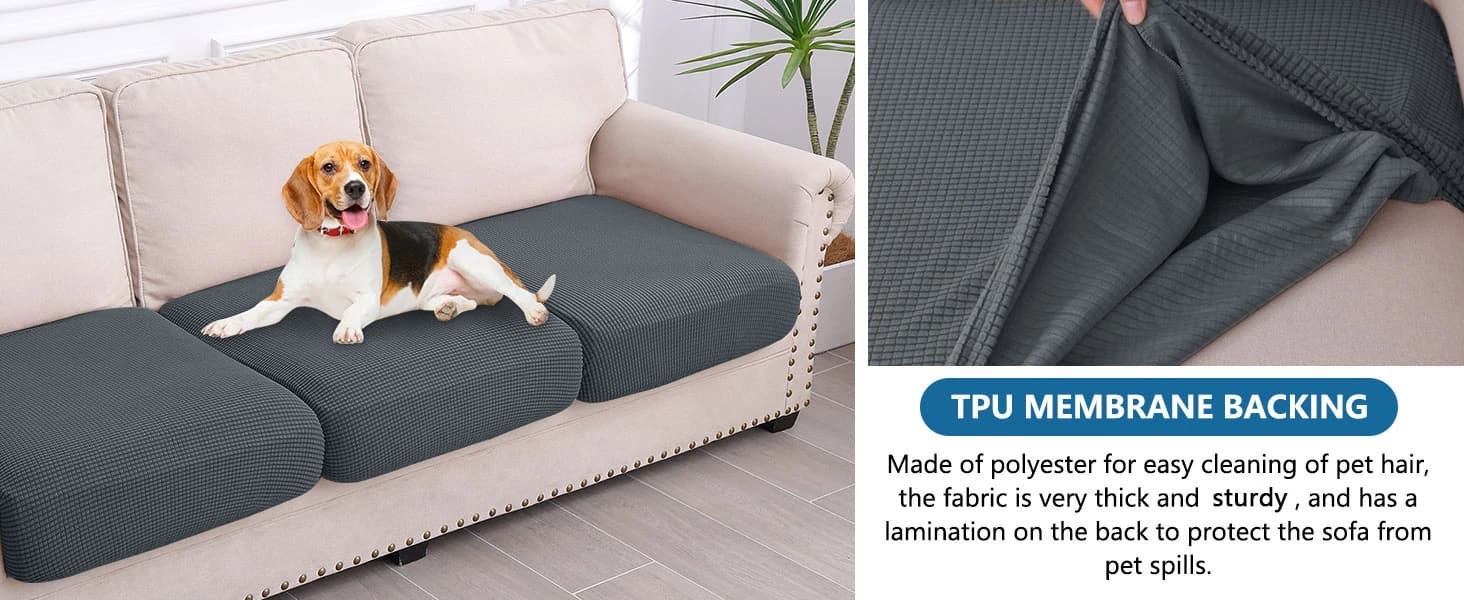 Waterproof Couch Cushion Covers for Pets — Non Slip Sofa Seat Cover — product details