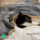 Waterproof Dog Blankets for Large Dogs Sherpa Fleece Throw — 40X50