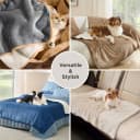 Waterproof Dog Blankets for Large Dogs Sherpa Fleece Throw — 40X50