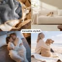 Waterproof Dog Blankets for Large Dogs Sherpa Fleece Throw — 40X50