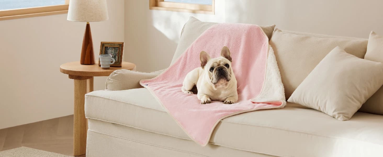 Waterproof Dog Blankets for Large Dogs Sherpa Fleece Throw — 40X50 — product details