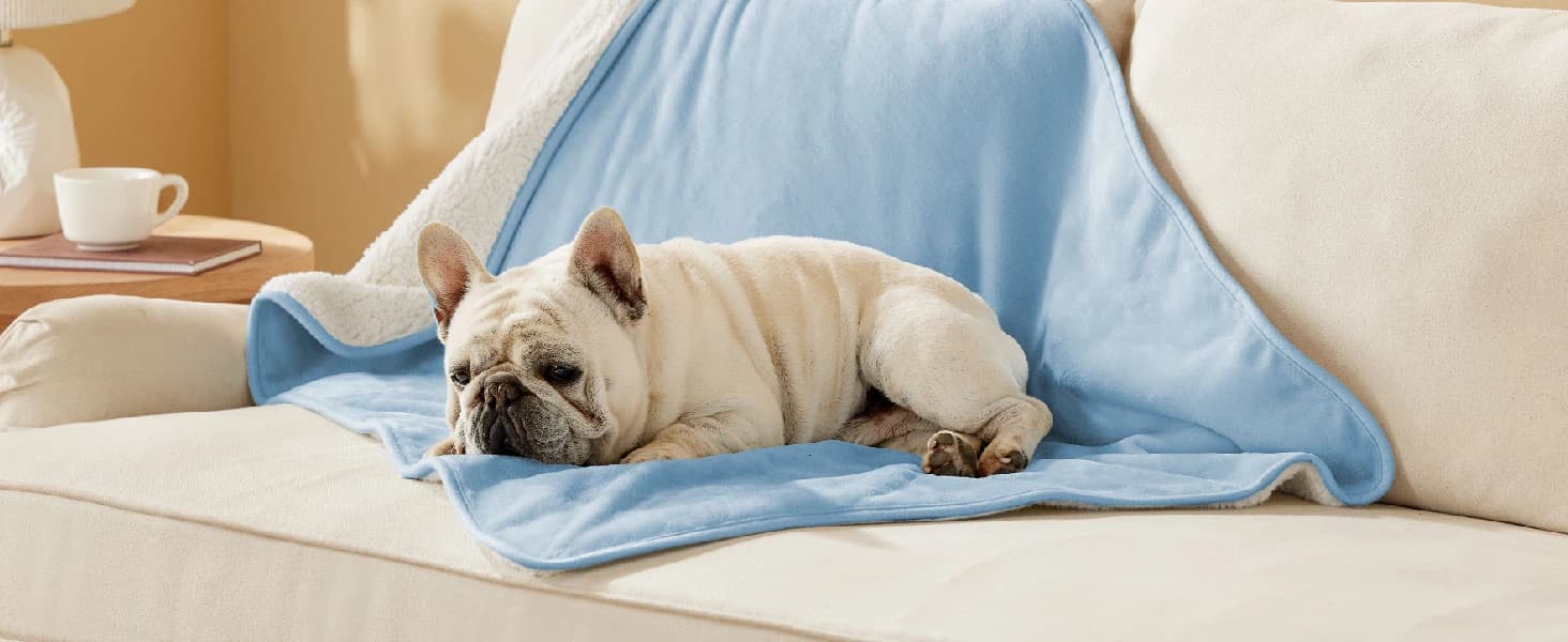 Waterproof Dog Blankets for Large Dogs Sherpa Fleece Throw — 40X50 — product details