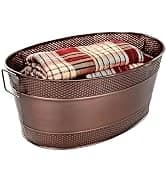 Copper Metal Pet Storage and Dog Toy Bin w/ Handles — collection imagery
