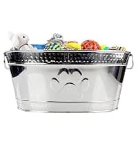 Copper Metal Pet Storage and Dog Toy Bin w/ Handles — collection imagery