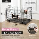 Metal Dog Toy Basket for Dogs and Cats (15 x 10 x 9 in