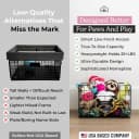 Metal Dog Toy Basket for Dogs and Cats (15 x 10 x 9 in
