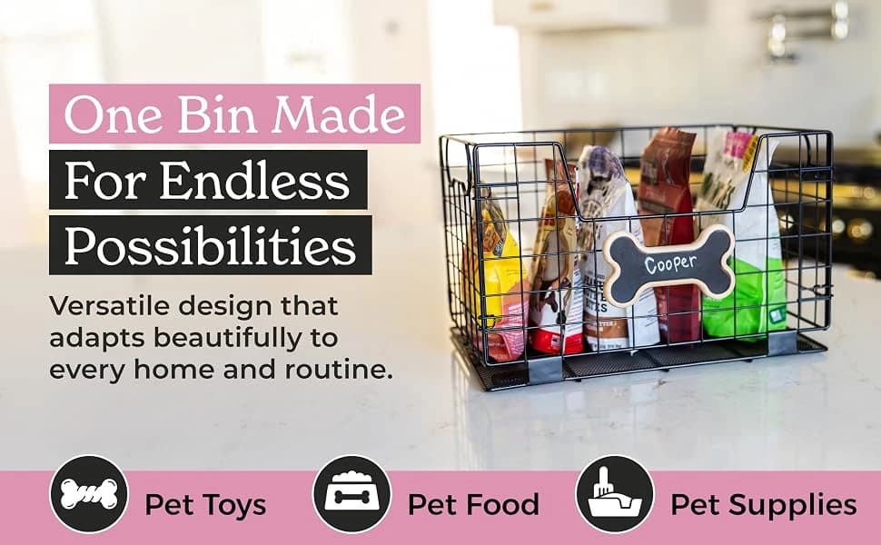 Metal Dog Toy Basket for Dogs and Cats (15 x 10 x 9 in — product details