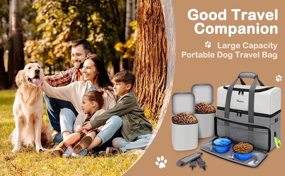 Dual Layers Dog Travel Bag — Dog Mom Gifts — product details
