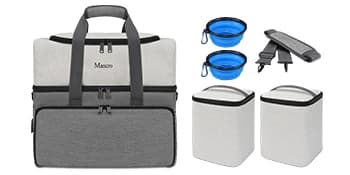 Dual Layers Dog Travel Bag — Dog Mom Gifts — Travel bag for dog kit includes