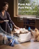Pet Air Purifier with 3-Side Air Intake and Hair Collection Bin