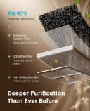 Pet Air Purifier with 3-Side Air Intake and Hair Collection Bin