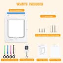 Smart Cat Door with 4 Collar Sensor Key