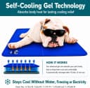 Dog Cooling Mat - Solid Gel Self-Cool Pad | Durable and Non-Toxic