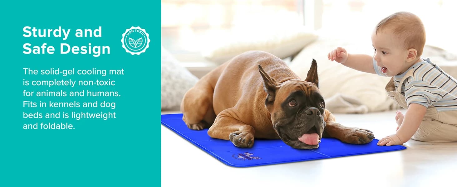 Dog Cooling Mat - Solid Gel Self-Cool Pad | Durable and Non-Toxic — product details
