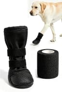 Dog Paw Wound Recovery Boot with Self-Adhering Pet Bandage