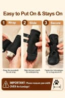 Dog Paw Wound Recovery Boot with Self-Adhering Pet Bandage