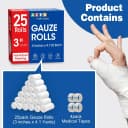 25 Pack Gauze Rolls Bandages