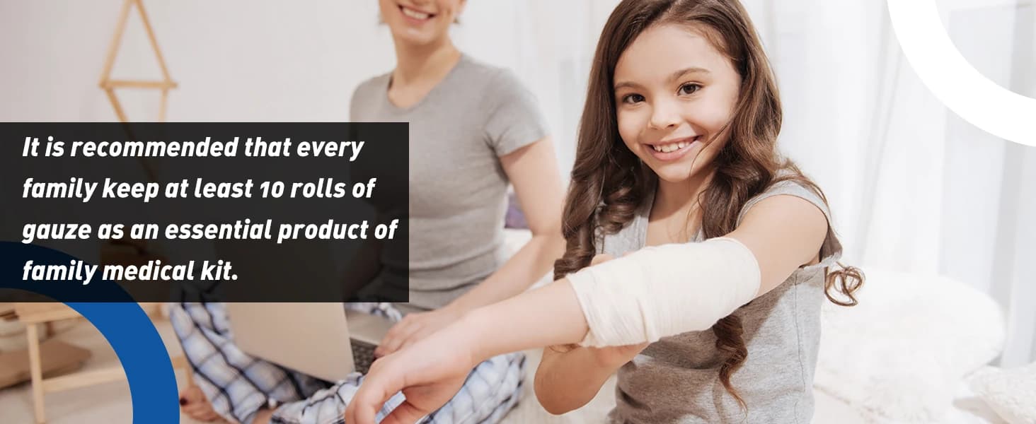 25 Pack Gauze Rolls Bandages — product details