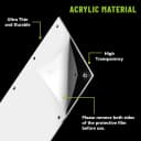10Pcs Flexible 0.8mm Pet Cage Guard Liners Clear