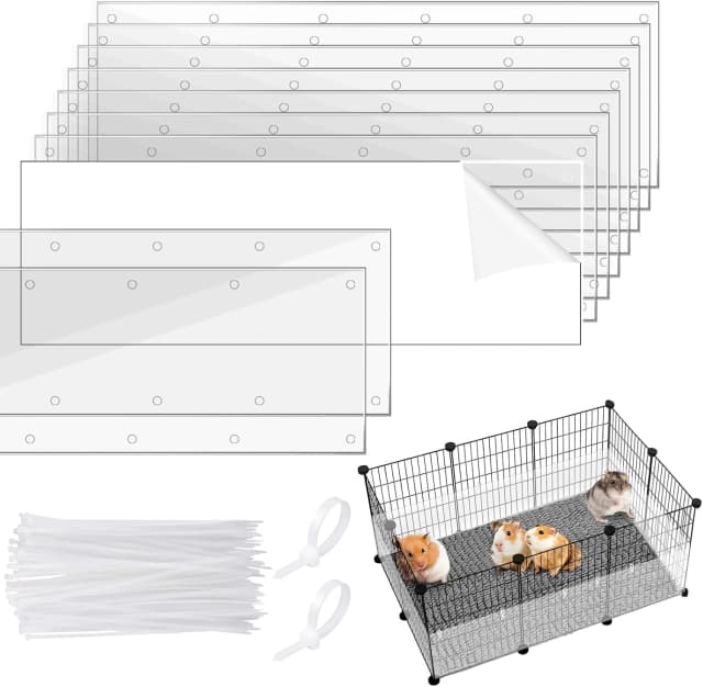 10Pcs Flexible 0.8mm Pet Cage Guard Liners Clear