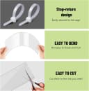 10Pcs Flexible 0.8mm Pet Cage Guard Liners Clear