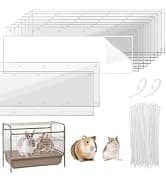 10Pcs Flexible 0.8mm Pet Cage Guard Liners Clear — collection imagery