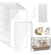 10Pcs Flexible 0.8mm Pet Cage Guard Liners Clear — collection imagery