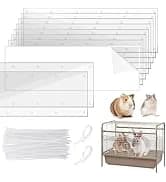 10Pcs Flexible 0.8mm Pet Cage Guard Liners Clear — collection imagery