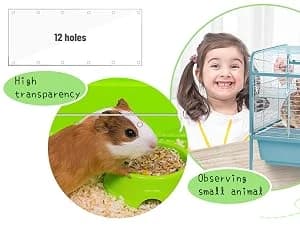 10Pcs Flexible 0.8mm Pet Cage Guard Liners Clear — Easy to assemble