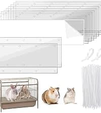 10Pcs Flexible 0.8mm Pet Cage Guard Liners Clear — collection imagery