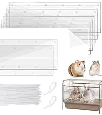 10Pcs Flexible 0.8mm Pet Cage Guard Liners Clear — collection imagery