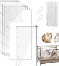 10Pcs Flexible 0.8mm Pet Cage Guard Liners Clear — collection imagery