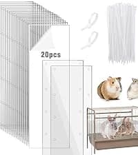10Pcs Flexible 0.8mm Pet Cage Guard Liners Clear — collection imagery