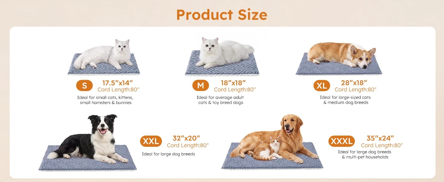 Cat Heating Pad — Heated Cat Bed Indoor — product details
